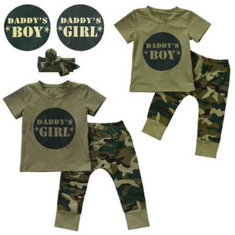 Toddler Two-Piece T-Shirt & Camouflage Print Jogger Set