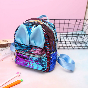 Toddler Mini Sequin Backpack with Bunny Ear Detail