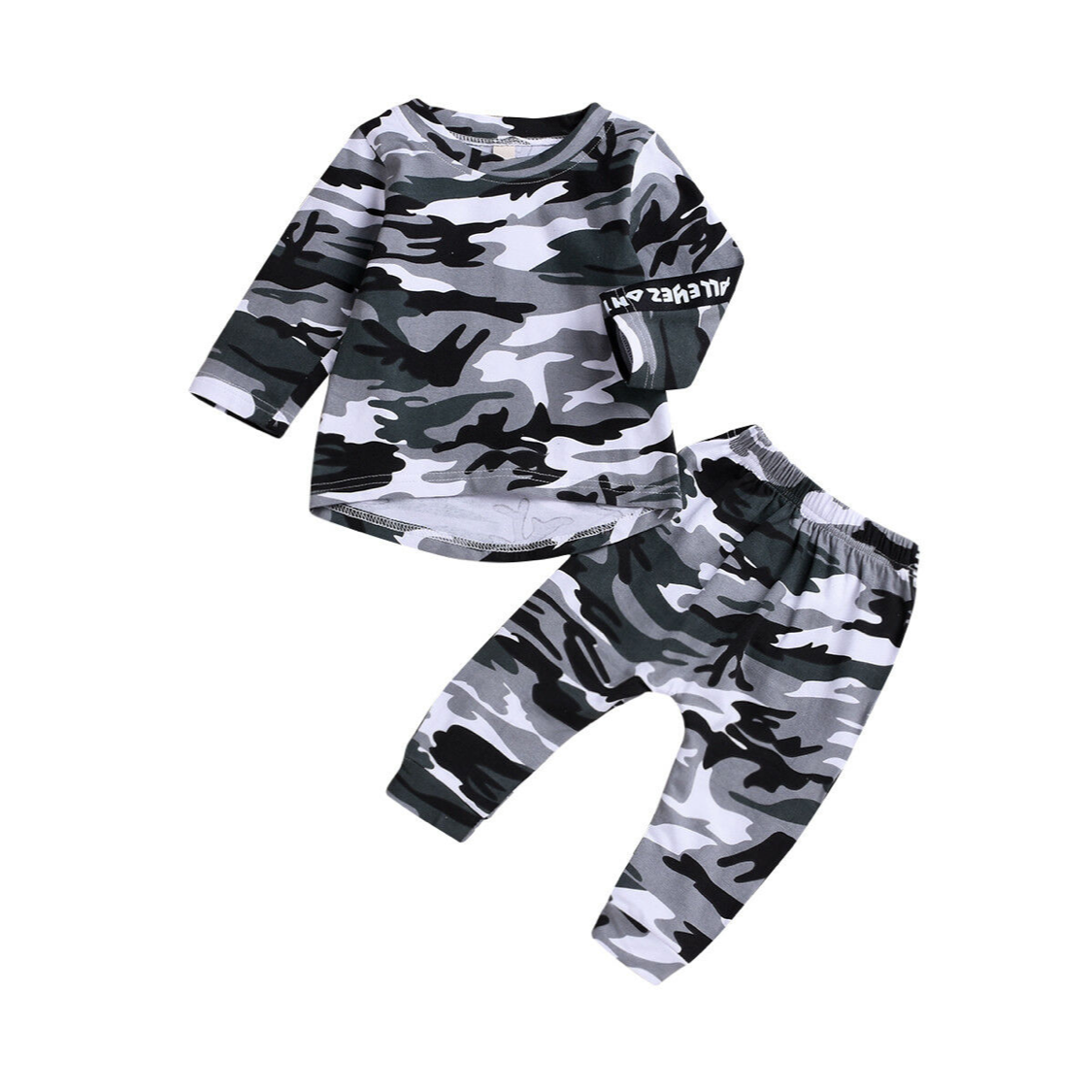 Boys Toddler Oversize Camo Print Tracksuit