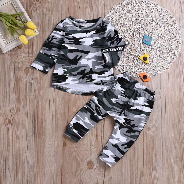 Toddler Oversize Camo Print Tracksuit