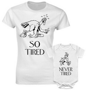 Matching T-Shirt and Bodysuit Set for Mummy and Baby